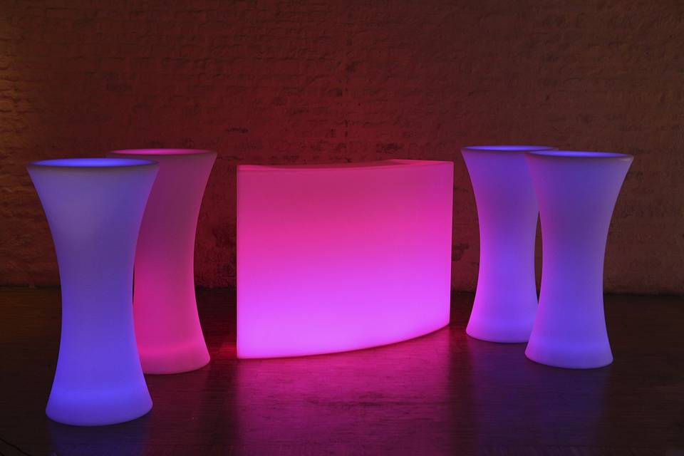 Bar et mobilier lumineux