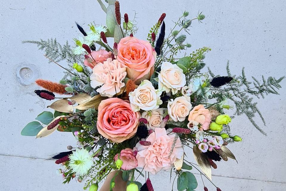 Bouquet de mariée bohème