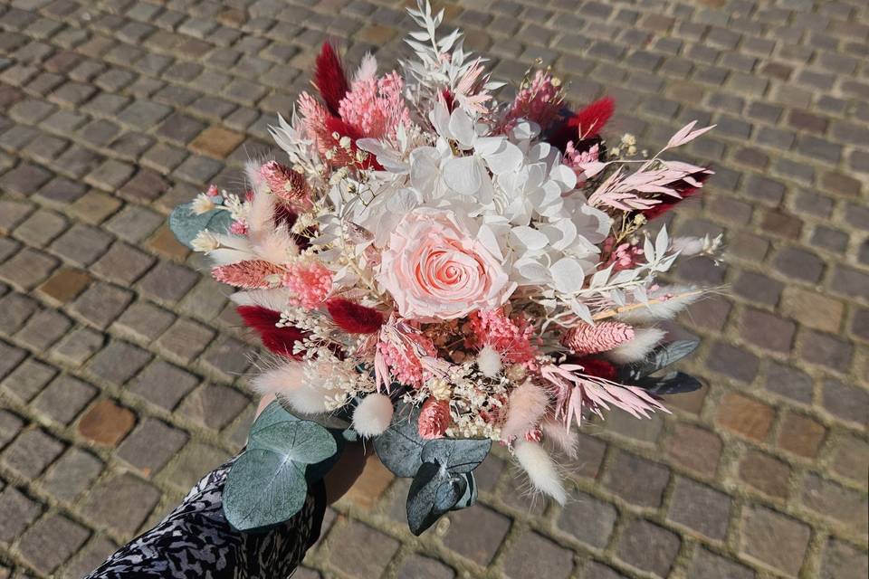 Bouquet de mariée séchées