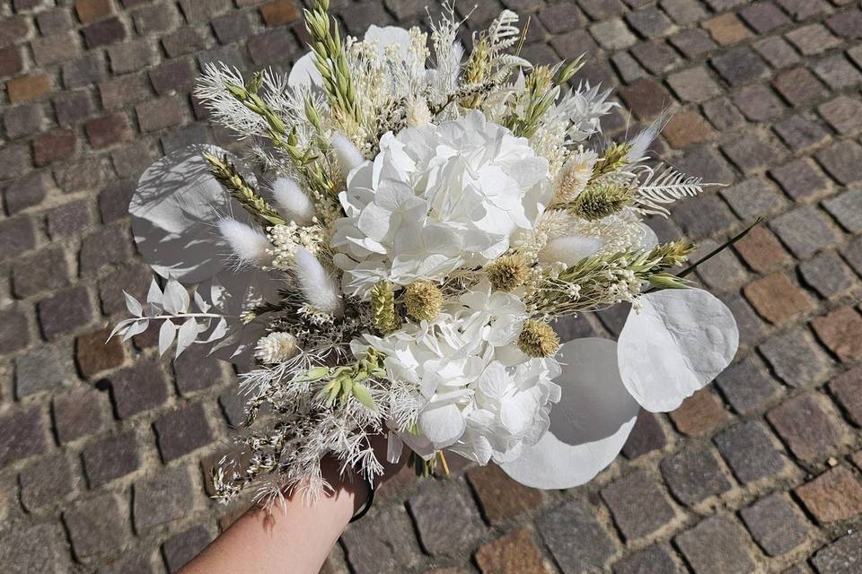 Bouquet de mariée séchées