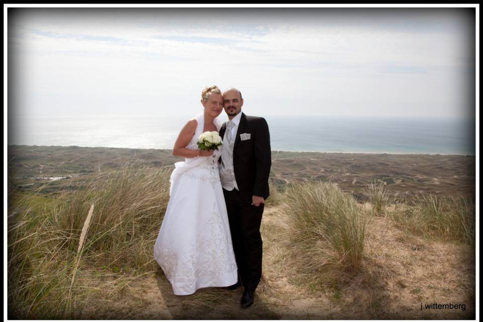 Pose dans les dunes