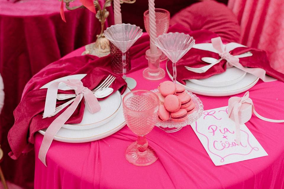 Table duo des mariés