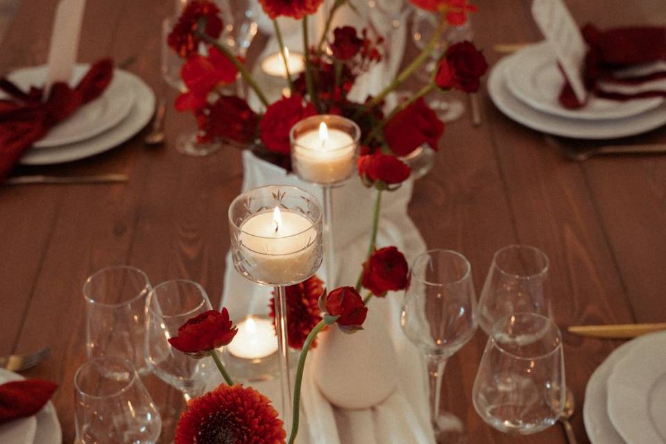 Détails table des mariés