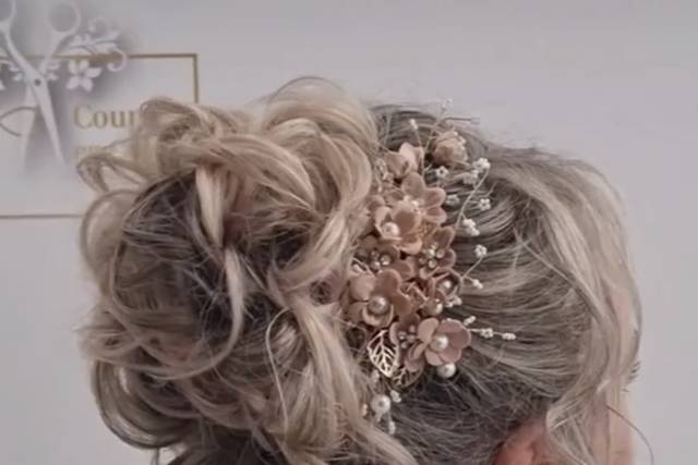 Chignon bouclé