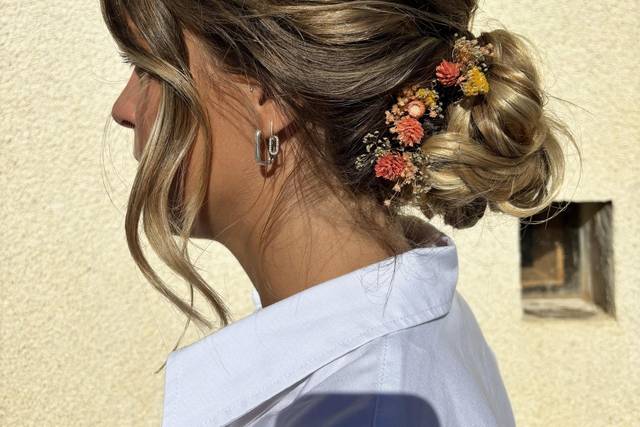 Chignon glamour