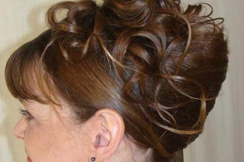 Avant chignon cheveuc court