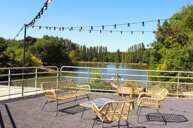 Terrasse vue lac