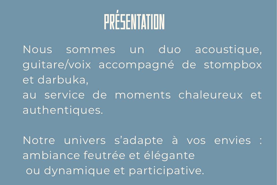 Présentation