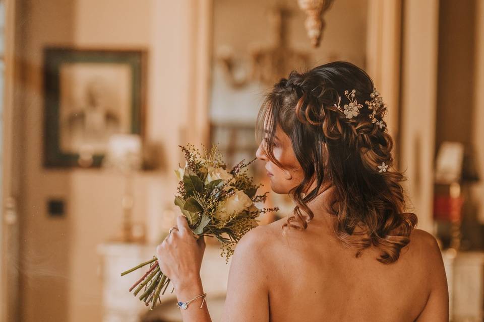 Coiffure mariée bohême