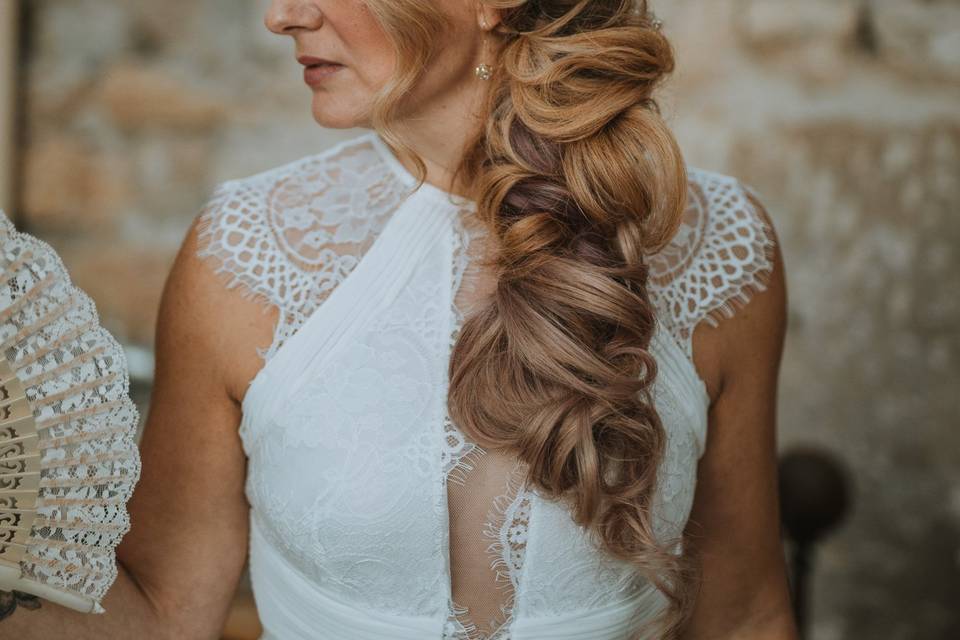 Coiffure mariée romantique