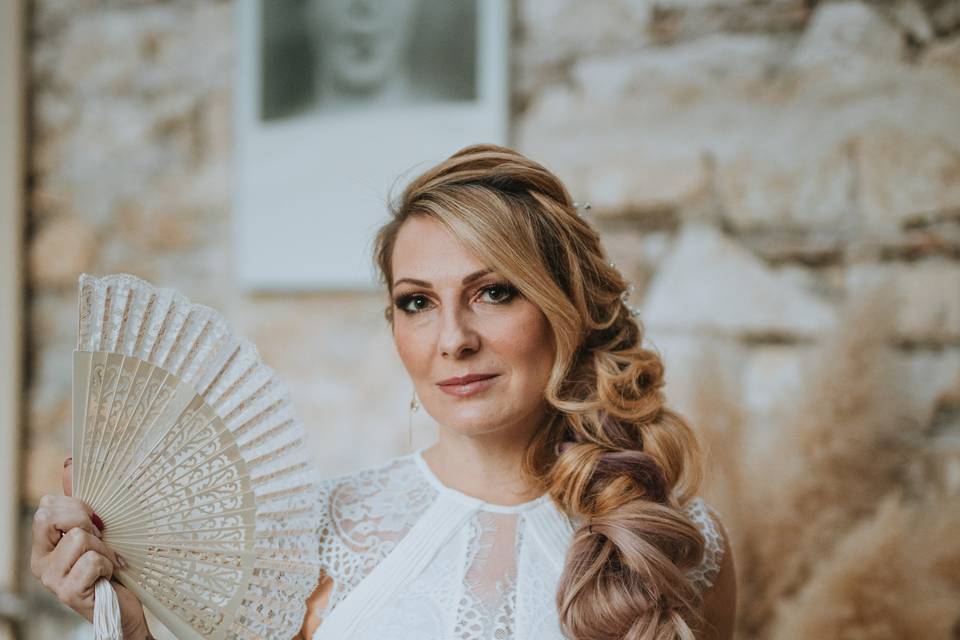 Coiffure mariée romantique