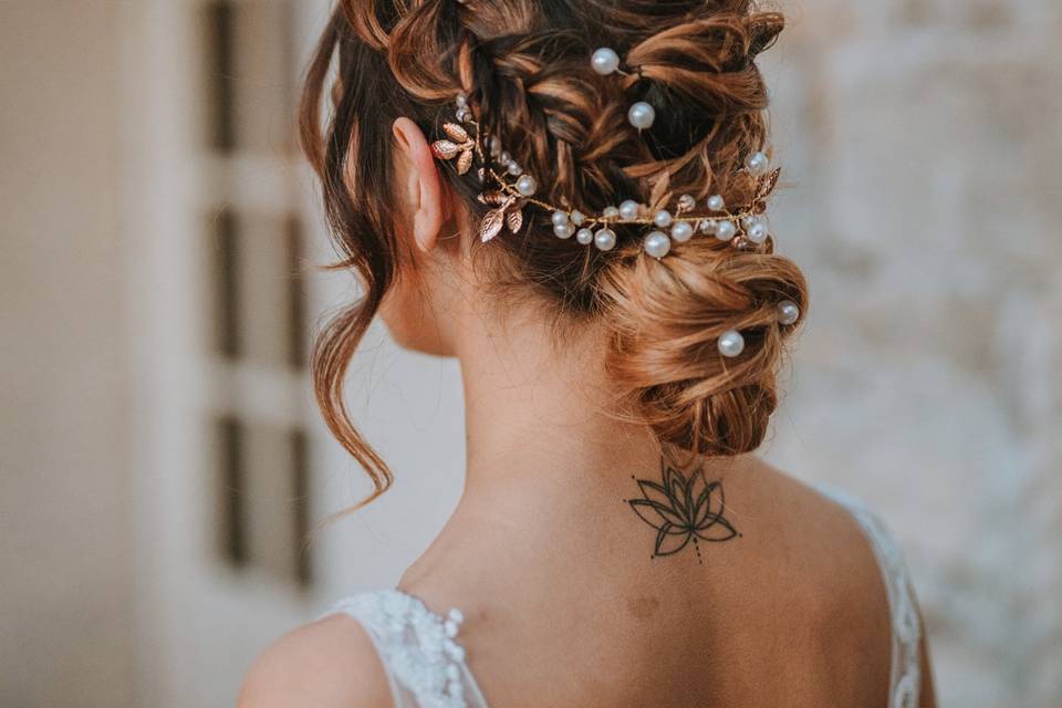 Coiffure mariée romantique