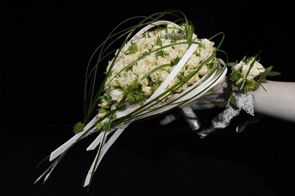 Bouquet de mariée coeur