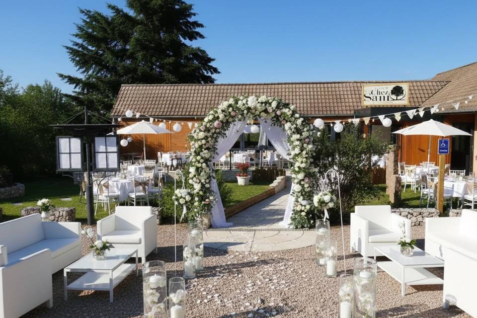 Espace mariage extérieur