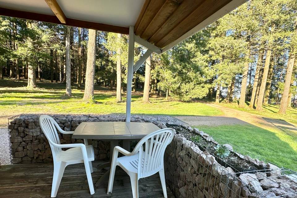 Terrasse privée lodge