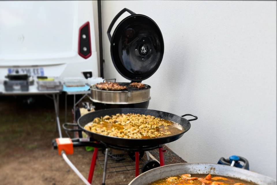 Cari poulet et camaron