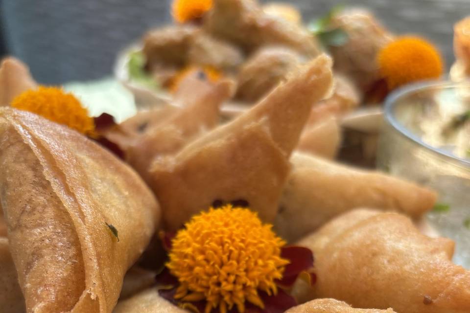 Samoussa poulet massalé
