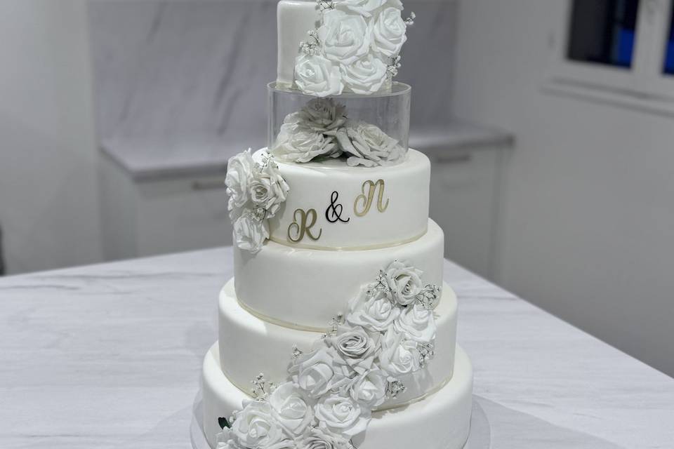 Wedding cake pâte à sucre