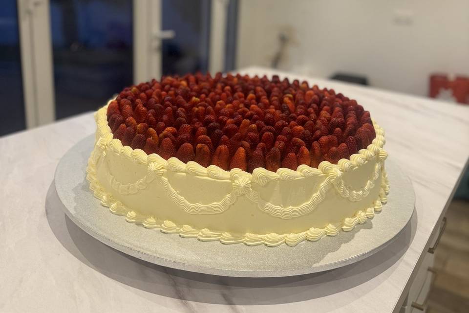 Gâteau l'italienne aux fraises