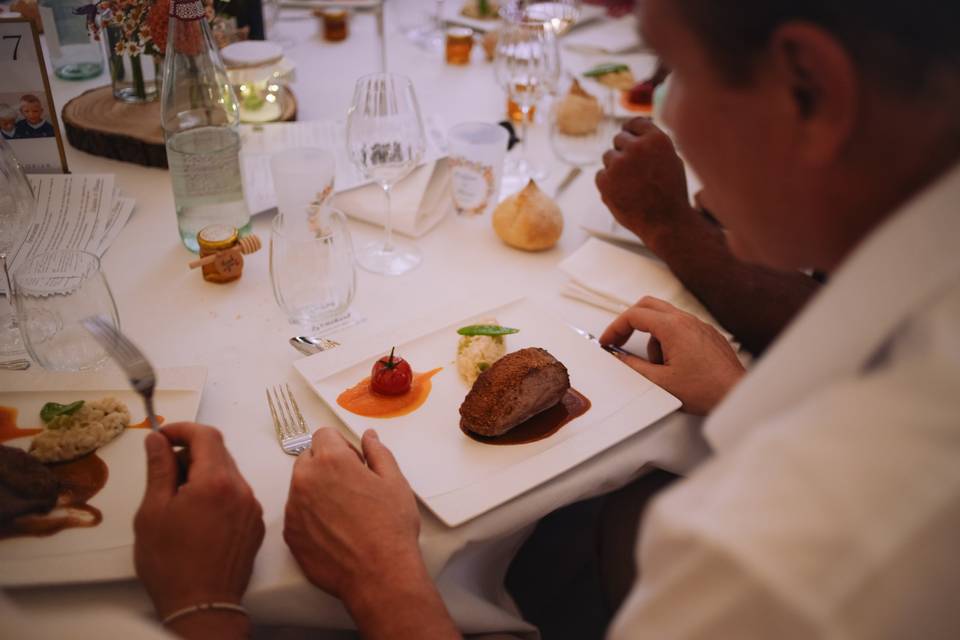 Noix de veau jus vigneron