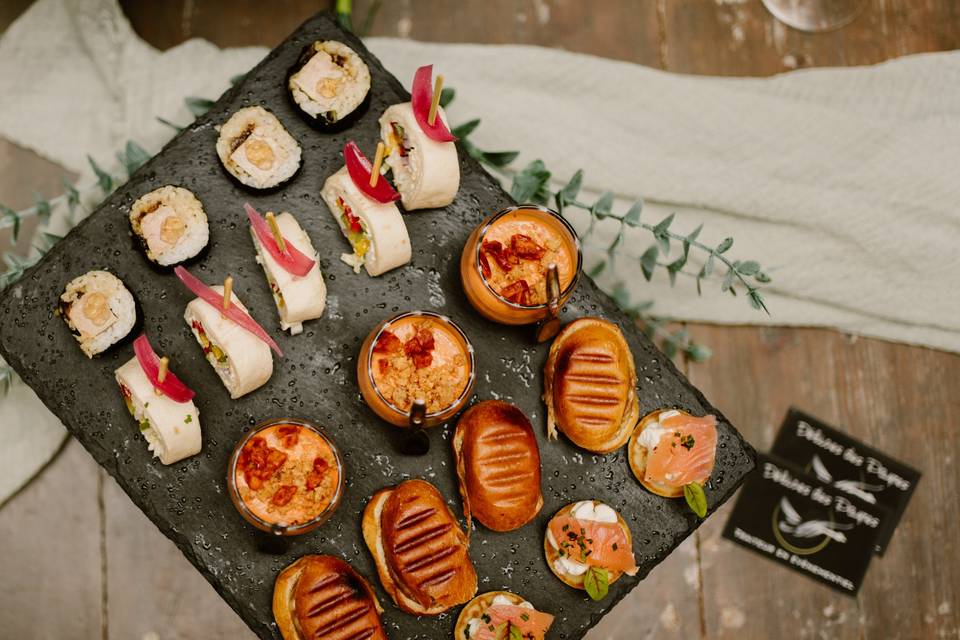 Ardoise pièces cocktails