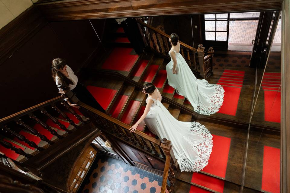 photo miroir zénithal_mariée
