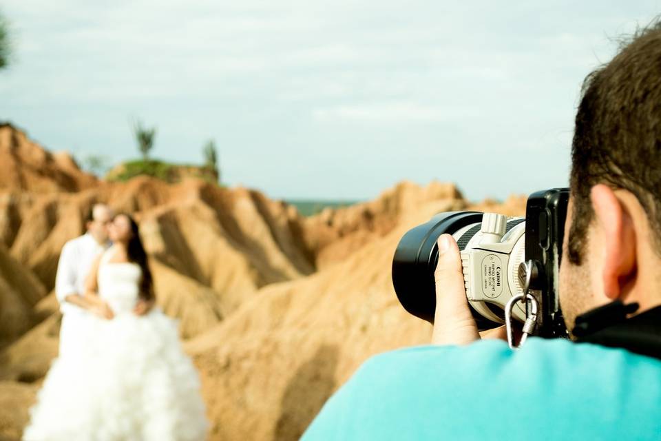 Présence d'un photographe.
