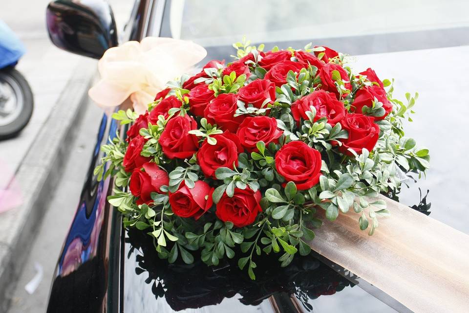 Décoration de la voiture.