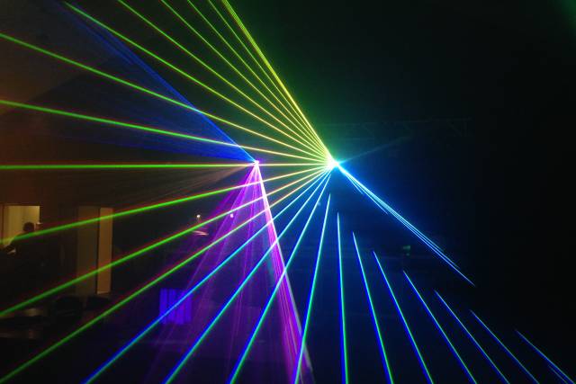 Laser multicouleur