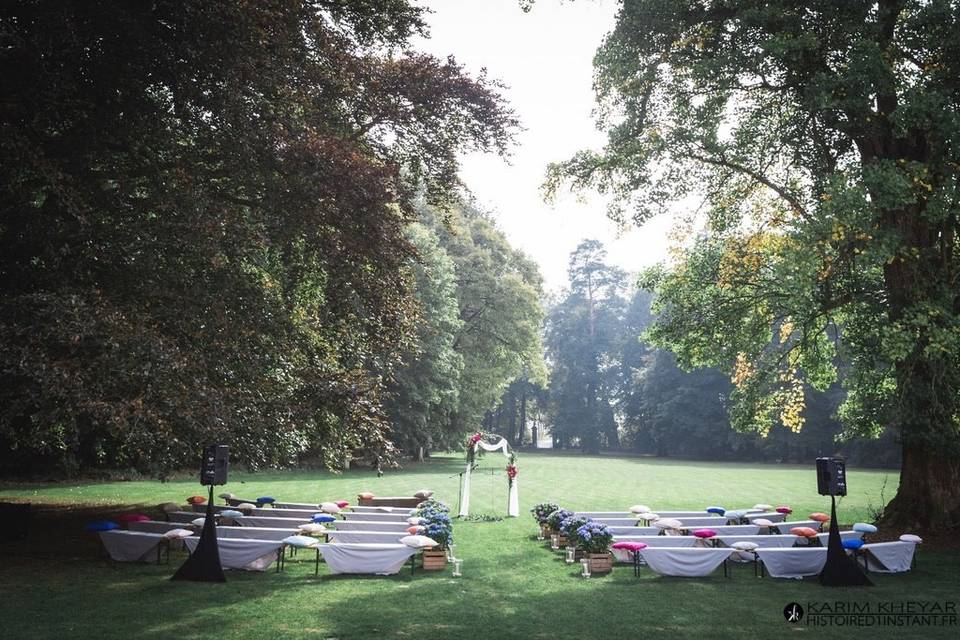 Cérémonie en plein air !