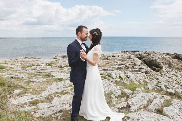 Couple sur la côte