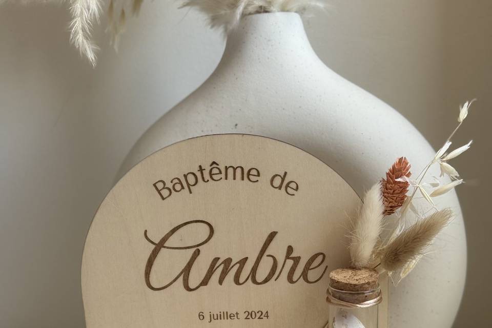 Support dragée personnalisé