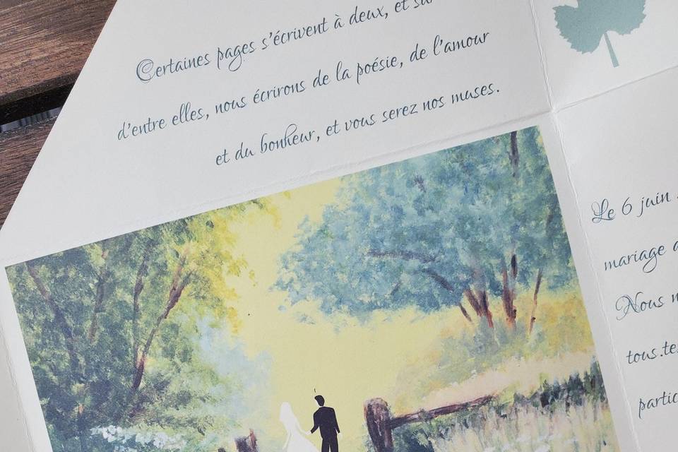 Faire-part Mariage champêtre