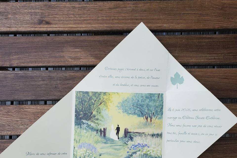 Faire-part Mariage champêtre