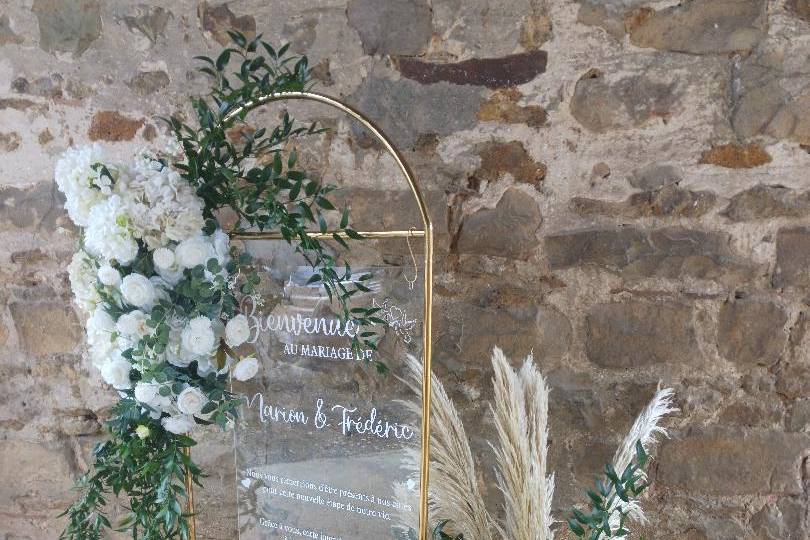 Artnuptial Panneau de Bienvenu