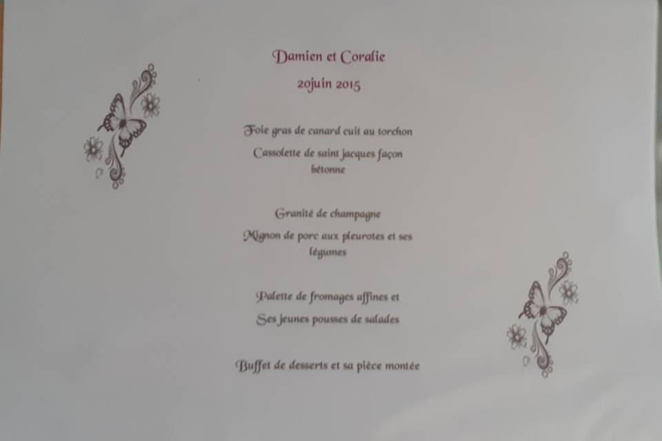 Exemple menu photophore