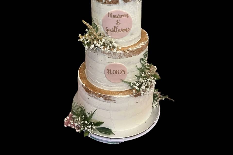 Naked cake champêtre