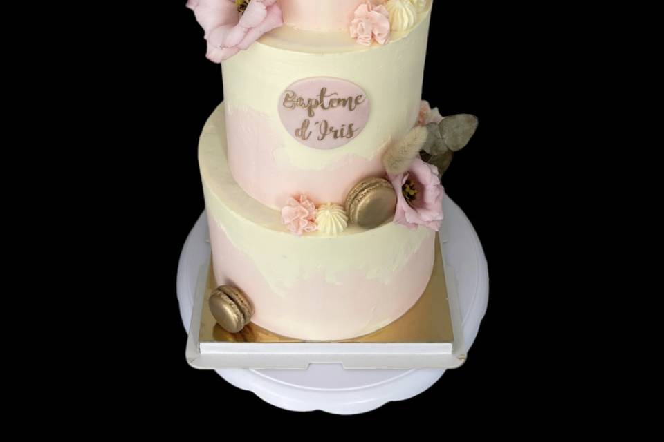 Layer cake baptême