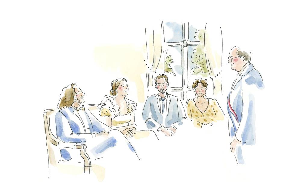 Mariage à la mairie