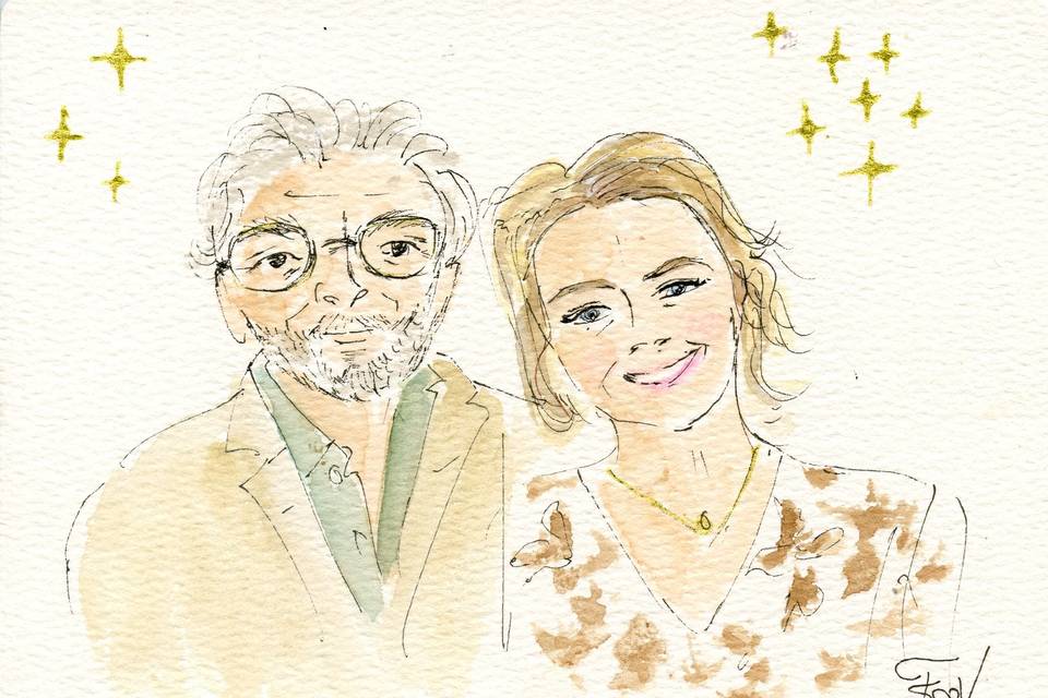 Couple d'invités