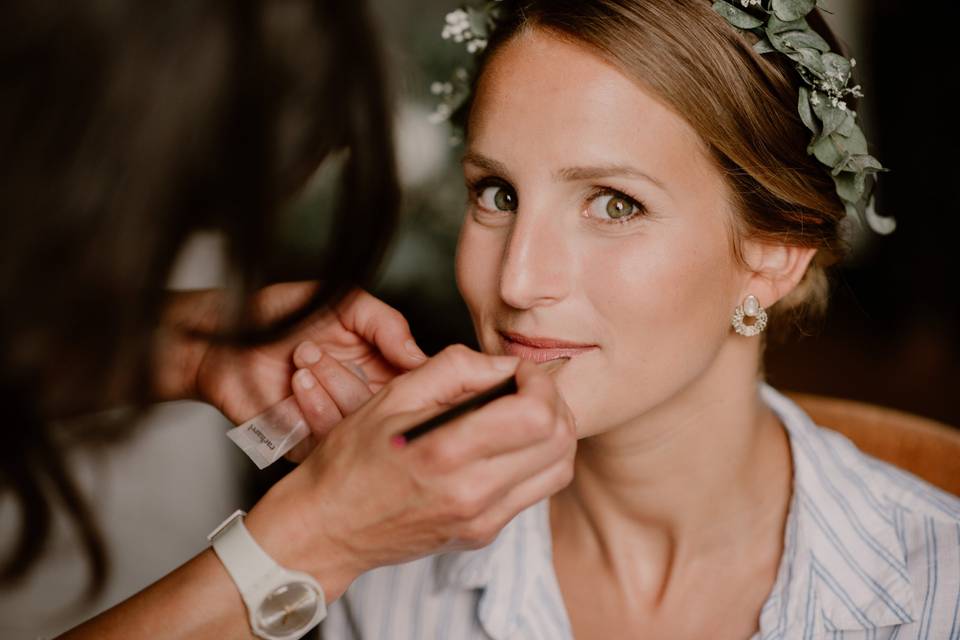 Preparation de la mariée