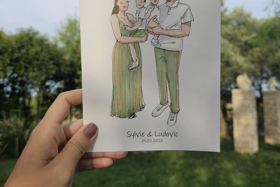 Dessin Famille Mariage