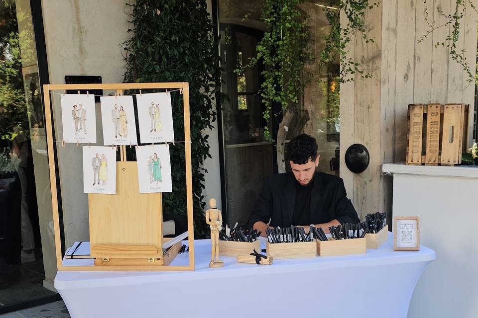 Wedding live artist