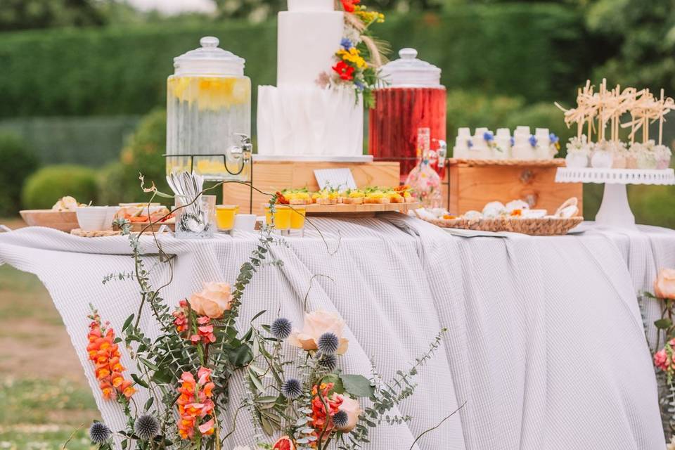 Buffet de dessert mariage