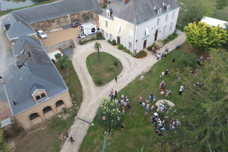 Vue de drone du domaine