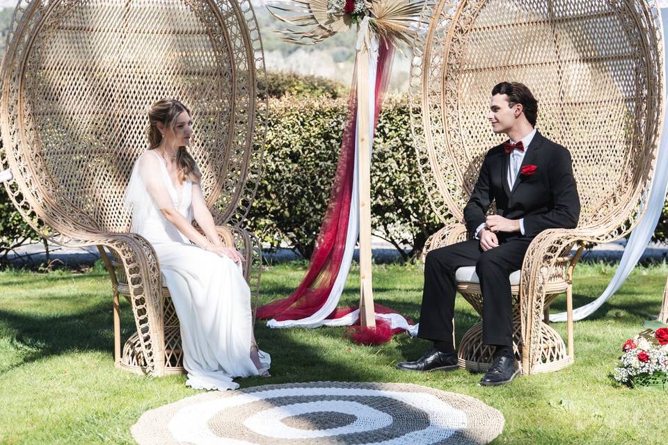 Fauteuils de mariés