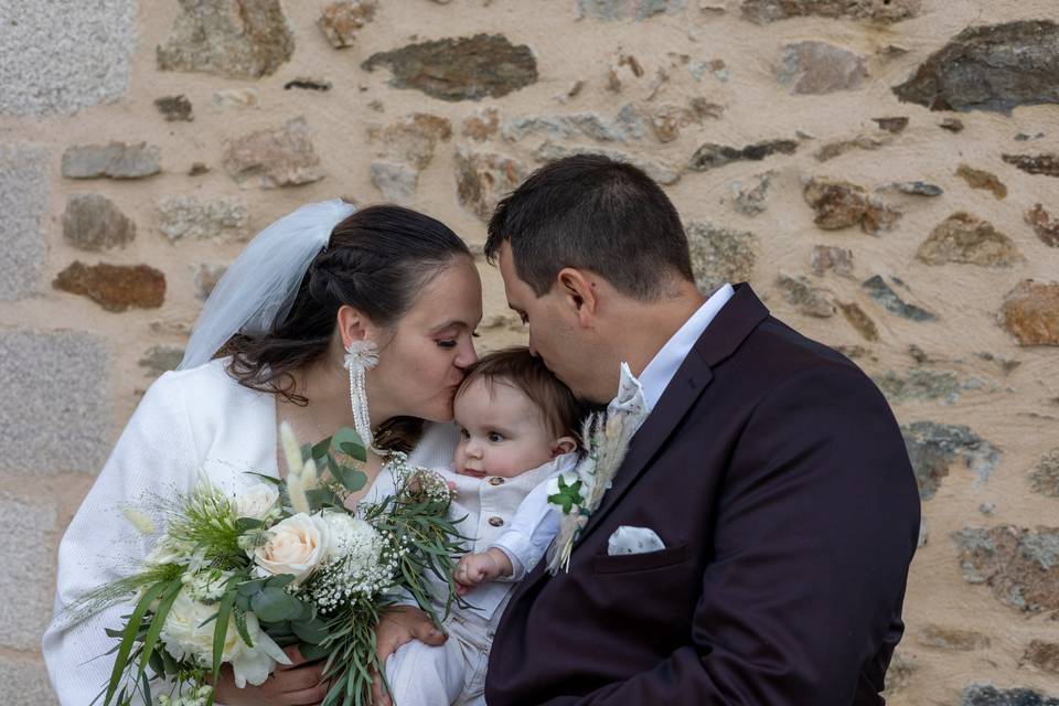 Mariés et leur enfant