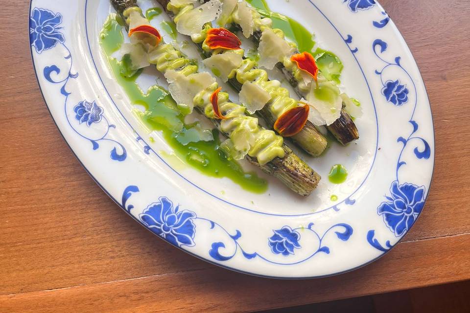 Asperges verts & yuzu