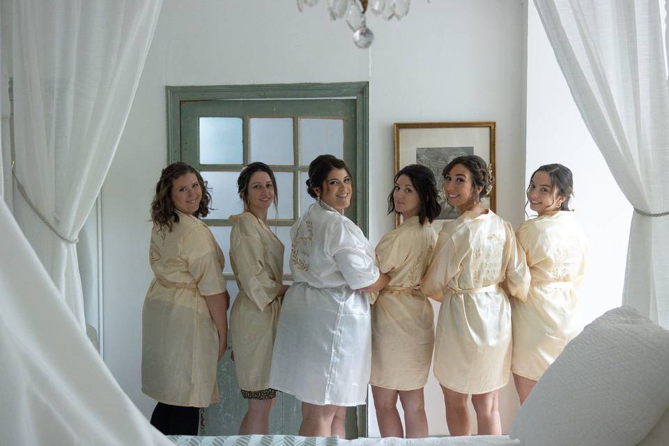 Préparatifs de la mariée