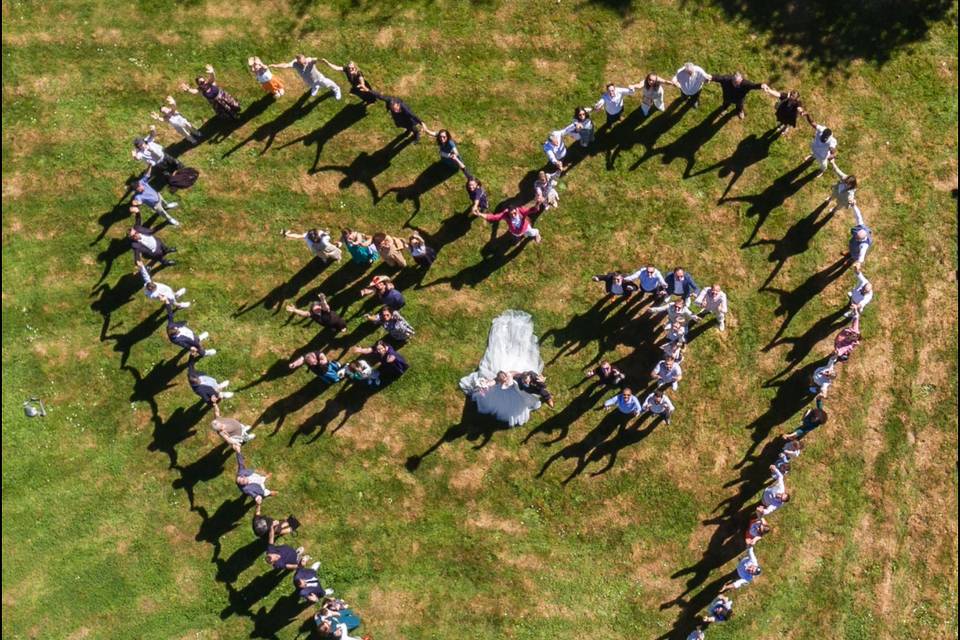 Mariage VDC Groupe Initiales